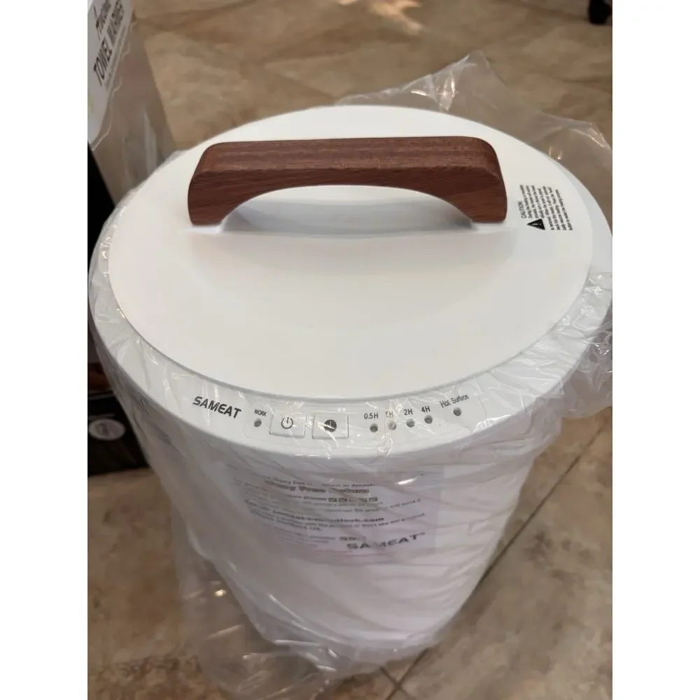SAMEAT Luxury Towel Warmer Bucket White Large Capacity Hot Towel Heater Open Box